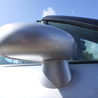 Audi TT 8N Pravé boční zrcátko, elektricky nastavitelné, stříbrné LY7W vnější venkovní - 3