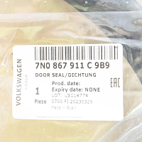 7N0 867 911 C tesneni dveri vnitrni vlevo + vpravo 9B9 satenove cerna - 5