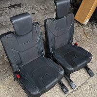 VW Sharan 7N Seat Alhambra alcantara kožené sedáky třetí řada sklopné do kufru 7 místá verze - 4