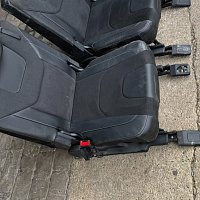 VW Sharan 7N Seat Alhambra alcantara kožené sedáky třetí řada sklopné do kufru 7 místá verze - 5