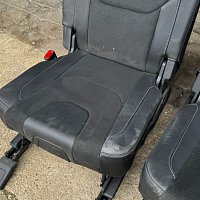 VW Sharan 7N Seat Alhambra alcantara kožené sedáky třetí řada sklopné do kufru 7 místá verze - 10