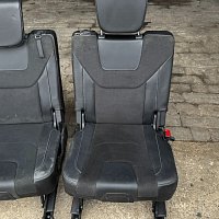 VW Sharan 7N Seat Alhambra alcantara kožené sedáky třetí řada sklopné do kufru 7 místá verze - 12