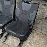 VW Sharan 7N Seat Alhambra alcantara kožené sedáky třetí řada sklopné do kufru 7 místá verze - 13