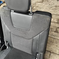 VW Sharan 7N Seat Alhambra alcantara kožené sedáky třetí řada sklopné do kufru 7 místá verze - 16