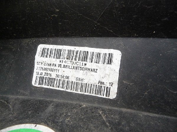 4G0 807 437T  Nárazník přední Audi A6 4G 4G0 807 437 S/T/AA černý - 14