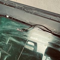 VW T5 TRANSPORTER  7H zadní pravé boční okno, tónované, S anténou - 2