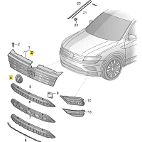 Originální emblém s logem pro VW Tiguan II vpředu 5NA853601 (OEM) NOVÉ - 6