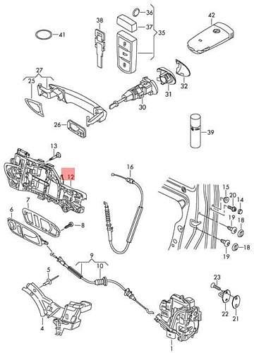 3C8 839 886 VW Passat CC