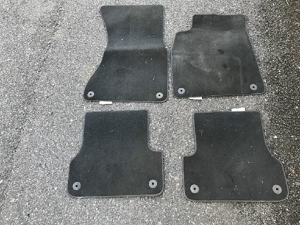4G1 863 961 QA5 Audi A6 4G 2011 Textilní koberce látka - ČERNÁ