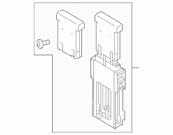 8H0 880 077 A Audi A4 8E2, B6 B7 Cabrio hlavový opěrka -  bezpečnostní prvek Anti Roll Protection Unit 