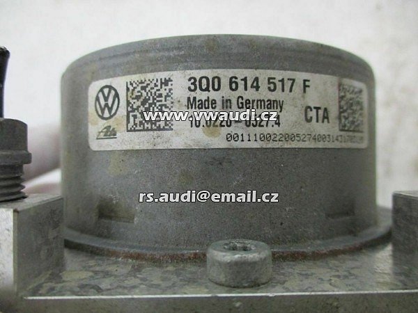 3Q0 614 517F  Audi A3 8V VW Golf 7 Passat 3G  ABS / ESP Hydraulikblock ABS BLOK Čerpadlo pumpa jednotka