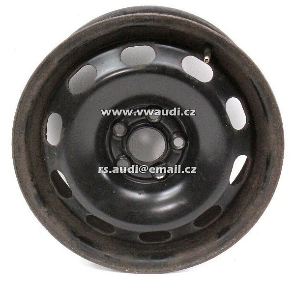 1J0 601 027 Q 15 &quot;x 6&quot; ocelový ráfek kolo disk plecháč  5x100 99-05 VW Jetta Golf MK4 Bora  Octavia 1 A3 Beatle 