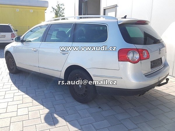 VW Passat 3C B6 - 2,0 TDI motor BMP převodovka JLU barva stříbrná metalíza LA7W Reflex Silver - veškeré náhradní díly . najeto 165 tis km .   