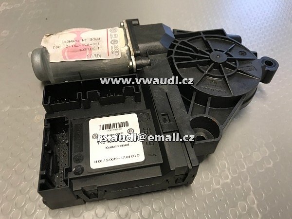 1K0 959 701C VW Golf 5  MK5 V Motor stahování okna řidiče   El. Motor stahování spouštění okna el.stahovačky LEVÉ DVEŘE PŘEDNÍ 