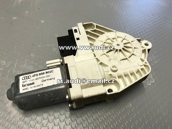 4F0 959 802C   Audi A6 C5 4F  Motorek stahování okna VZADU VPRAVO  s řídící jednotkou el.motorek spouštění okna 