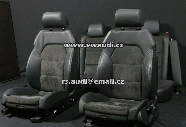Audi A6 4F kožené sedačky kůže Alcantara sportovní sedadla sedadla kožená sedadla
