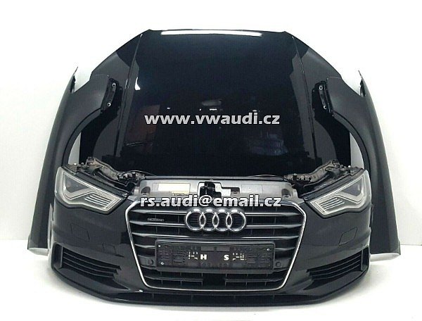 KOMPLETNÍ předek vozu   Audi A3 8V 2.0 TDI  přední část vozidla     Přední kapota Blatník spoiler nárazník xenon 