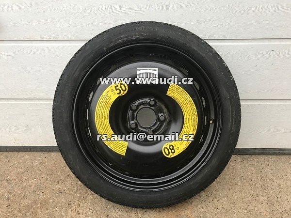 8W0601027C .  8W0 601 027C . 8WO 601 027C DOJEZDOVÉ KOLO Audi A4 8W B9 2017  125/70 R19  rozněr disku 4,00B X 19H2 ET 22   VW AUDI ŠKODA Rezerva 19