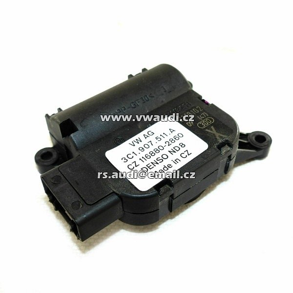 3C0.907.511A , 3C0.907.511A,  3c0.907.511 Servomotorek topení pro nastavení klapky cirkulace vzduchu  VW Passat 3C B6 B7a