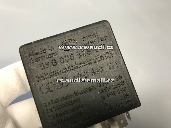 4B0 919 471, 4B0919471, 4b0 919 471 VW Audi relé  číslo  387  relais    Relé č. 387 