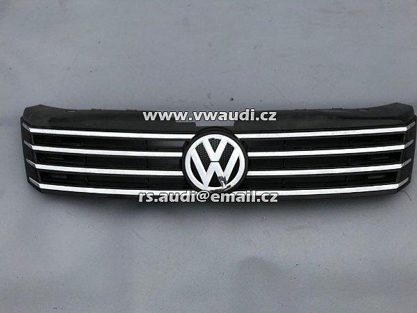  3AA 853 651 OQE  3AA 853 653  3AA 853 651     mřížka maska přední grill  VW Passat 3C B7 chrom / černá s vysokým leskem