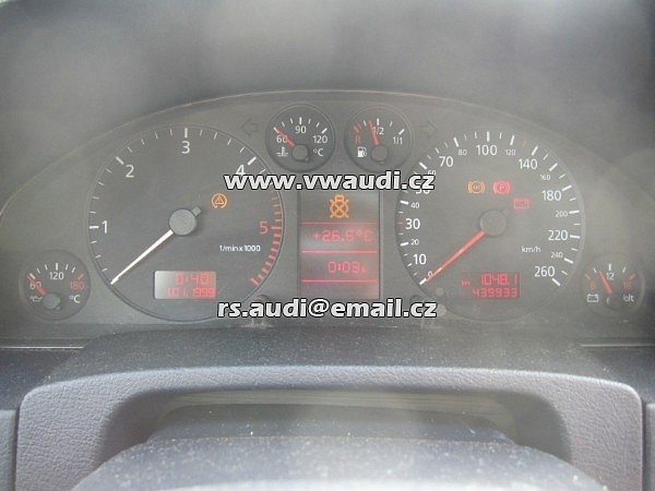  4B0 920 936 PX  Audi A6 Av. 2,5 TDI 2000  2,5 tdi  V6 Tachometr palubní deska přístrojá deska budíky tacho   919-005 2 4B0 920 936 PX sdruzeny pristroj na pal.desce  OEM čísla (originální čísla automobilky) : 4B0 920 936 PX  . 4BO 920 936 PX . 