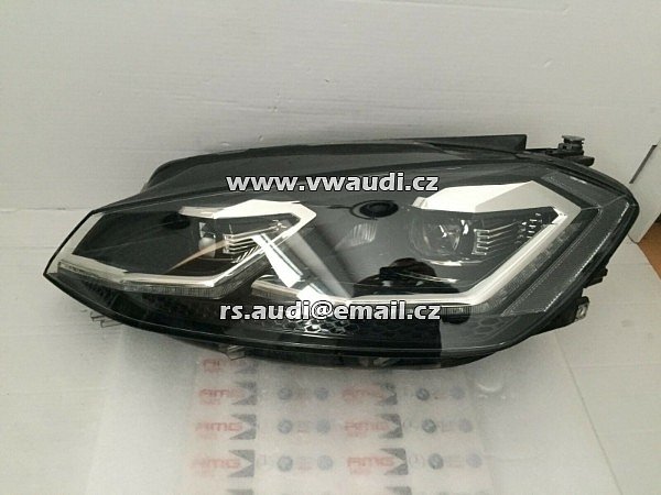 5G1 941 081 HELLA 1ZX 013.066-25 Přední světlomet - VW Golf 7 5G FULL LED 2018 | 5G1941081  Facelift LED DENNÍ SVÍCENÍ