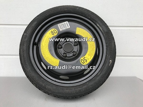 5Q0601027BT DOJEZDOVÉ KOLO REZERVA  AUDI Q2 Q3 VW T-ROC ŠKODA KAROQ 18&quot; 125/70 