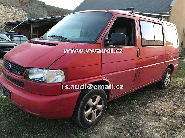 VW T4 TRANSPORTER BUS 2,5 TDI 1999  2,5 TDI ACV 102 PS  74 kW NÁHRADNÍ DÍLY 