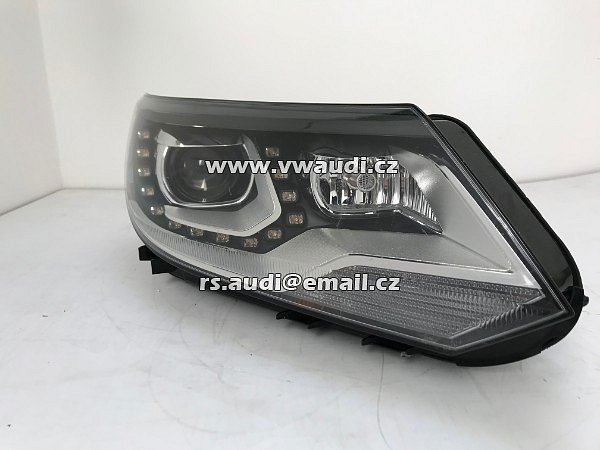 1ZT 010 748-02  VW  Tiguan 5N Bi Xenon LED Světlo přední světlomet svítilna pravá strana spolujezdec