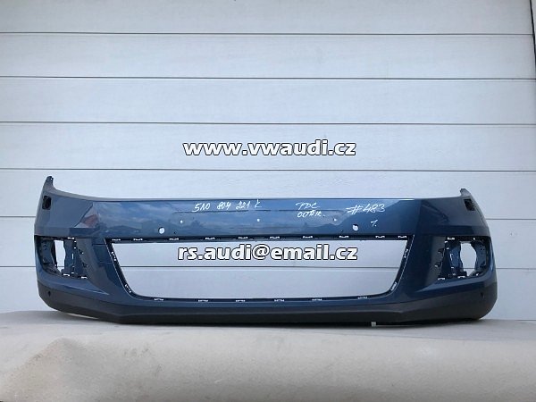 5N0 807 221K VW Tiguan 5N Facelift   přední nárazník z roku park systém otvory pdc + ostřikovače světel   PDC SRA