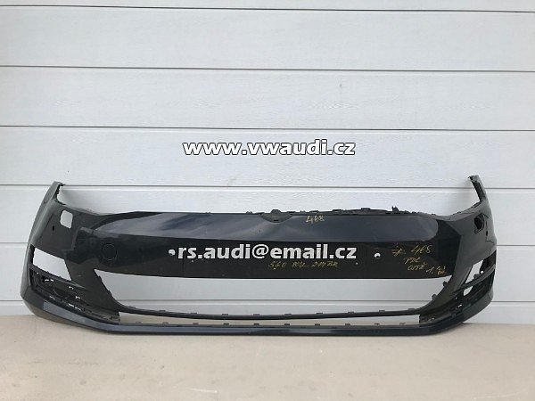 5G0807221 VW Golf VII  7 5G  - 2012 - 2017   přední nárazník park systém otvory pdc + ostřikovače světel  