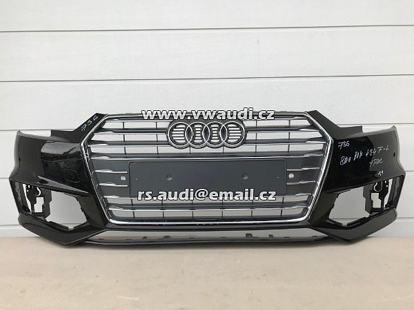 8W0 807 437F L AUDI A4 B9 S4 / S LINE 2016- (LIMUZ &amp; AVANT) PŘEDNÍ NÁRAZNÍK 8W0807437F