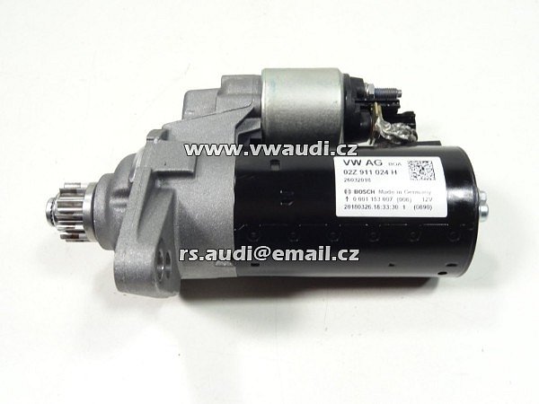 02Z 911 024 H VW Bus T6 Golf 6 Passat Polo 6R  Starter  Spouštěč motoru