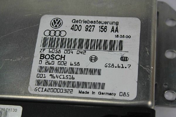 Audi A8  Řídící jednotka automatické převodovky  4D0 927 156AA