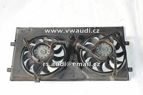  701 121 207 K VW T4 2.5 TDI chladič ventilátor  motoru ventilátoru dvojitý ventilátor 701121207K 701959455AG ACV 102 PS 74 KW  sahara větráky chlazení motoru 