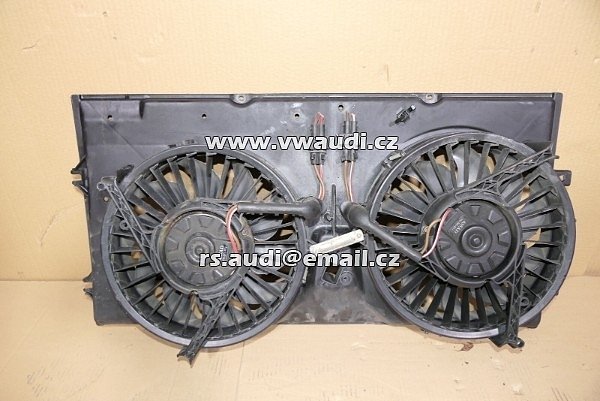 701 121 207B VW T4 2.5 TDI chladič ventilátor  motoru ventilátoru dvojitý ventilátor  ACV 102 PS 74 KW  sahara větráky chlazení motoru 