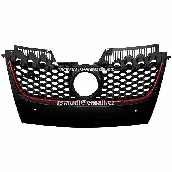 1K0 853 651H Mřížka VW GOLF 5 V MK -  GTI GT Golf 5 V 1K mřížka grilu v LC9Z Blackmagic-pearl.  maska přední grill mřížka nárazníku přední