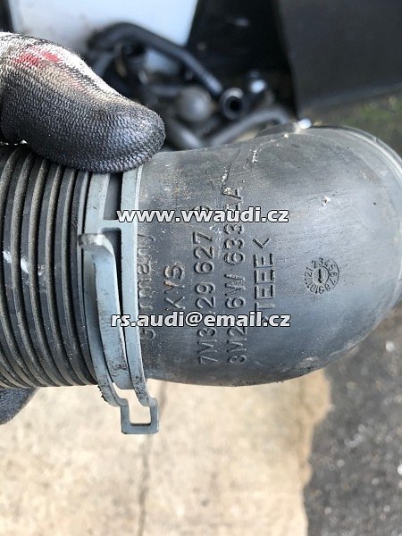 7M3 129 627G VW Sharan 2 Generace 7M3 2005 1,9 Tdi 85 kW 115 PS AUY  3M2198647    Hadice trubička plnícího vzduchu  t
