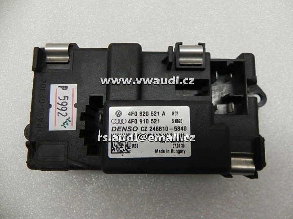 4FO 820 521A 4FO820521A Audi A6 4F . 2006 Predřadný odpor řídící jedntka  ventilátor topení řídicí jednotky Odpor ventilátoru ohřívače motoru, odpor ventilátoru)