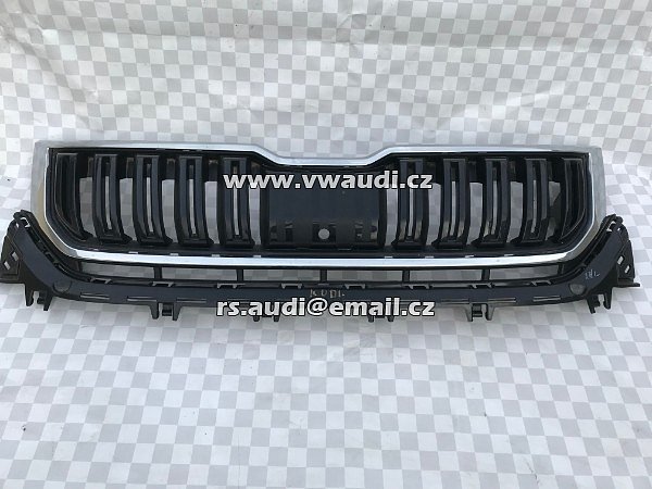  565 853 653 A  Maska Skoda Kodiaq, 565 853 653 A  crom plast černý lak  