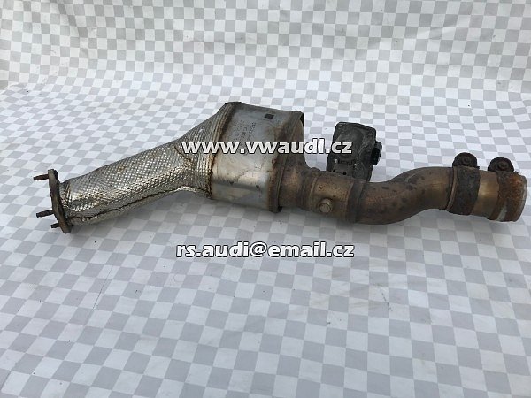 3Q0 253 691F klapka Katalyzátor Audi A6 4G A4 8K A5 8T Q5 2,0 TDI katalyzátor Kat potrubí 4G0131703AE 3Q0253691F