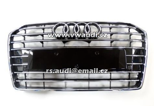 4G0 853 651 AE Mřížka předního nárazníku Audi A6 S6 C7 4G0853651AET94 Nový originál díl 