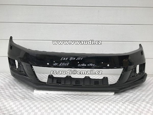 Nárazník přední nárazník  5NA 807 221 K VW Tiguan 5NA 2014 5N0 807 101RH C9X ostřik + PDC 6X