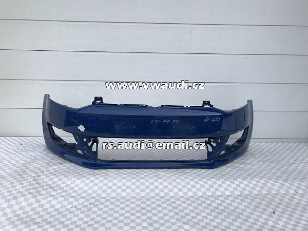 6R0 807 221 VW Polo V 6R0 od roku 2009-2013 Přední nárazník Přední nárazník modrá 