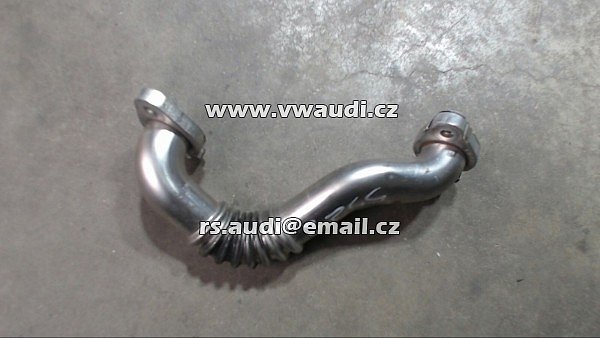  03P 131 521A  potrubí recirkulace výfukových plynů EGR 03P131521A VW Passat Var. 2,0 TDI