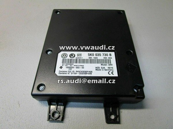 VW Golf Jetta Bluetooth modul  Schránka interface s integrovanou řídící jednotkou Bluetooth.