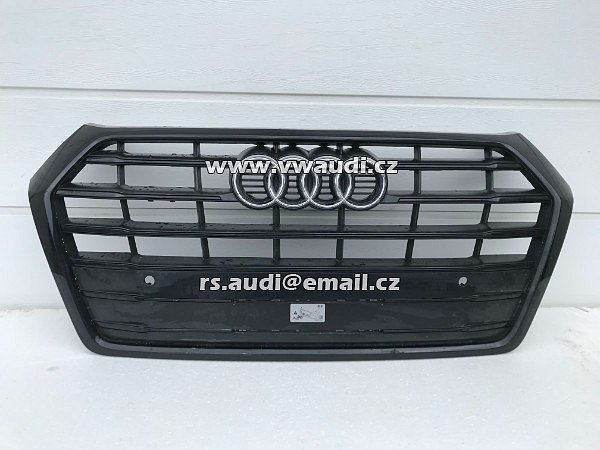  80A 853 651 C Audi 2018 2019 Q5 SQ5 Přední středová maska ​​černá  gril mřížka nárazníku OEM 80A-853-651-J-RP5  s line 