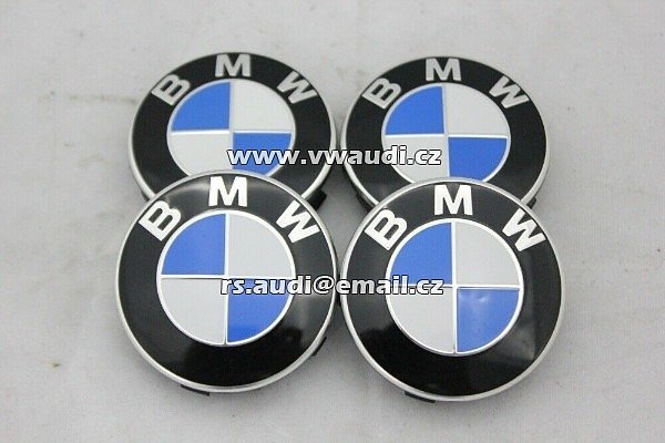 3613 6850834 originální středové krytky BMW, krytky náboje EMBLEM 3613 6850834 55mm