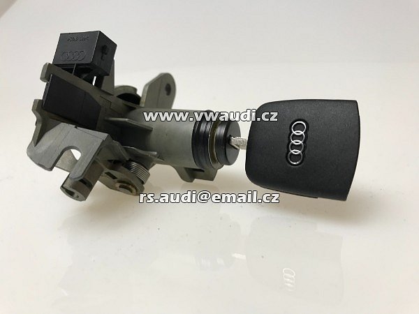 8E0 827 573  zámek zadního víka + klíč  Audi A4 B6 8E 2001 - 2005 . 8EO 827 573 